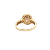 Bold & Elegant 14K Gold Yellow Halo Malaya Garnet Fashion Rings- Garnet 2.41 Carats & Diamond 0.89 Carats