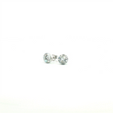 Classic & Contemporary 14K Gold White Lab-Grown 2.05 Carats (CTW) Diamond Bezel Set Stud Earrings