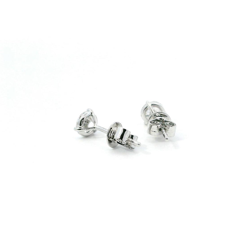 Classic & Contemporary 14K Gold White Lab-Grown 1.08 Carats Diamond Stud Earrings