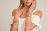 6.0 MM Yellow Gold Filled Bead Bracelet - 6.5 Inch