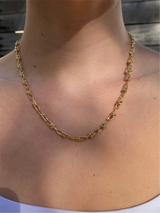 Yellow 14 Karat Gold Designer U Link Chain