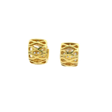 Classic & Contemporary 18K Yellow Gold 2.65 Carats Princess Cut Diamond 12x10mm Huggie Earrings