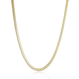 Yellow Stainless Steel 3.3mm Herringbone Chain, 18 Inch