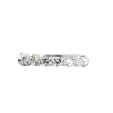 Elegant Diamond Bands 18K Gold White 0.76 Carats Diamond Anniversary Band