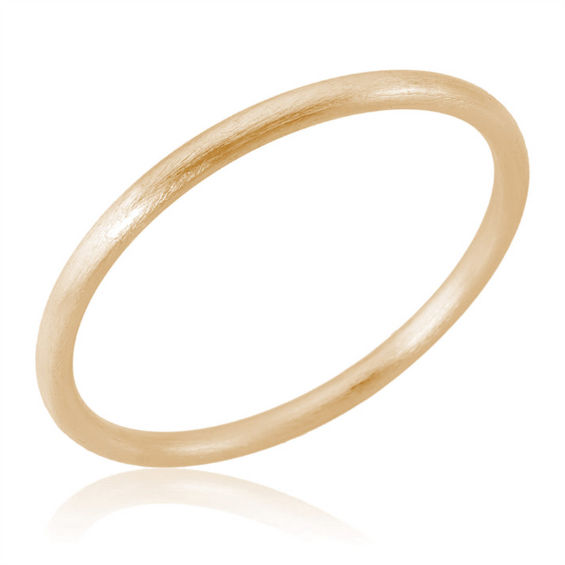 Bold & Stylish Alternative Metal Bracelets Matte 18K Yellow Gold Plated Bangle Bracelet