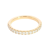 Elegant Diamond Bands 14K Yellow Gold 0.43 Carats Diamond Anniversary Band