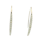 Classic & Contemporary 18K White Gold 0.47 Carats Diamond Threader Earrings