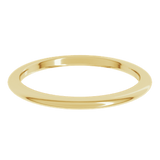 14K Yellow Gold Comfort Fit 1.5 MM Half Round Band