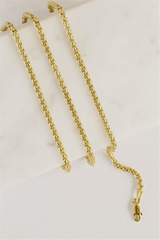 Yellow 14 Karat Gold 2.5mm Round Box Chain