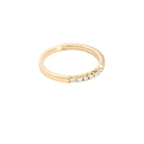 Elegant Diamond Bands 14K Yellow Gold 0.35 Carats Diamond Stackable Band