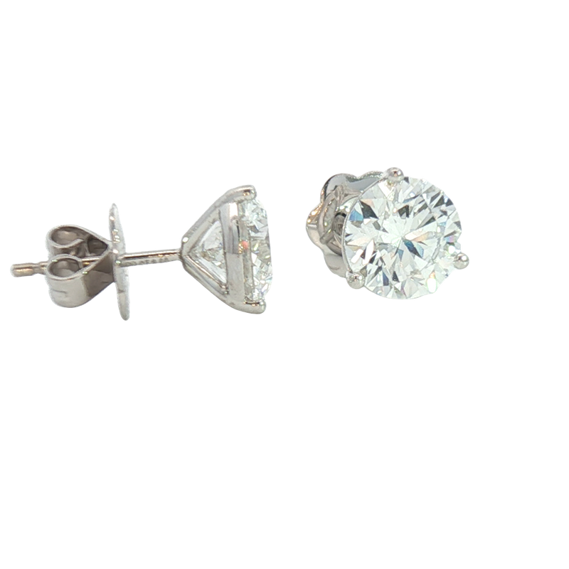 Classic & Contemporary 14K White Gold 1.01 Carats Lab-Grown Diamond Martini Set Stud Earrings