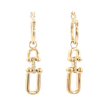 Classic & Contemporary 14K Yellow Gold 0.06 Carats Diamond Dangle Earrings