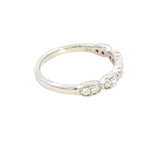 Elegant Diamond Bands 14K Gold White 1/4 Carats Diamond Anniversary Band