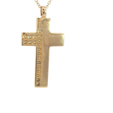 Elegant Diamond Necklaces 14K Yellow & White Gold Two-Toned 0.22 Carats Diamond Cross Necklace - 18 Inch