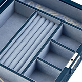 WOLF X LIBERTY All Over Ianthe Medium Jewelry Box - Navy