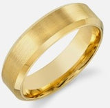 Yellow Tungsten 6 MM Comfort Fit Band