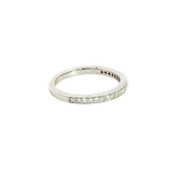 Elegant Diamond Bands 14K White Gold 0.20 Carats Diamond Anniversary Band