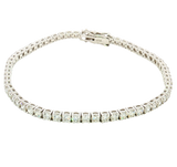 Sophisticated & Timeless Diamond Bracelets 18K White Gold 5.10 Carats Diamond Tennis Bracelet - 7 Inch
