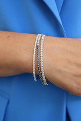 Sophisticated & Timeless Diamond Bracelets 14K White Gold 3.0 Carats Diamond Tennis Bracelet - 7 Inch