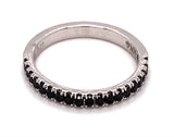MPJ Exclusive Elegant & Trendy 14K Gold White 0.29 Carats Black Diamond Stackable Fashion Band