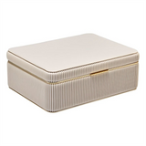 Wolf Luxury Bella Large Bone Jewelry Box