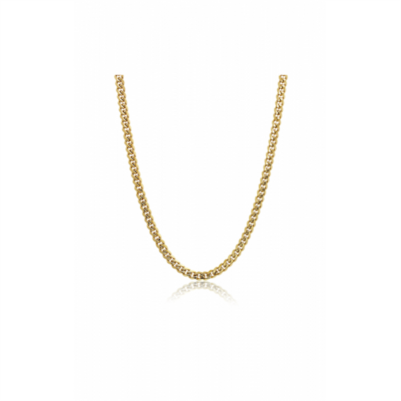 Elegant & Durable Designs Stainless Steel Yellow Curb Chain, 24 Inch