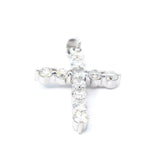Elegant Diamond Necklaces & Pendants 18K White Gold 0.73 Carats Diamond Medium Cross Pendant