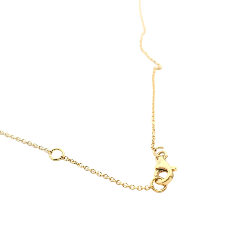 Elegant Diamond Necklaces 18K Gold Yellow 0.51 Carats Diamond Fringe Station Necklace - 18 Inch