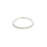 Elegant Diamond Bands 14K White Gold 0.20 Carats Diamond Stackable Band