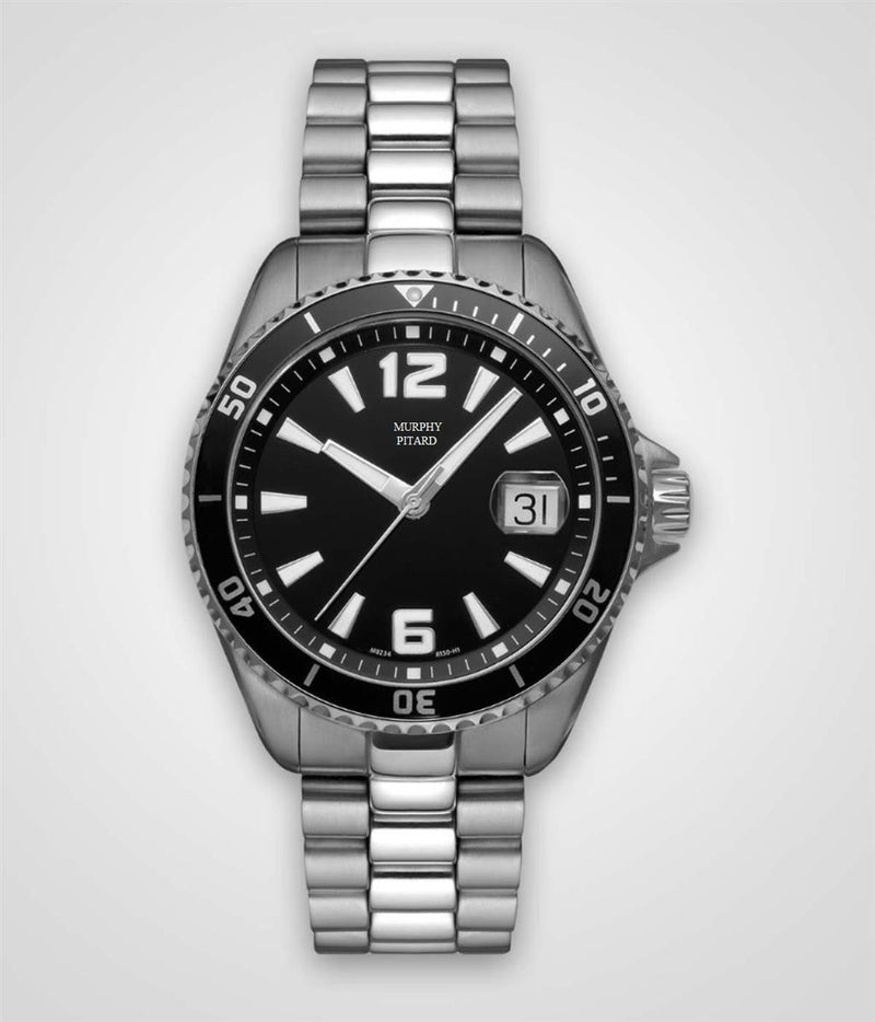 Murphy Pitard Signature Stainless Steel Diver Watch Up To 20 ATM - Case Size 41 MM