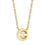 Elegant Pearl Necklaces & Pendants 14K Yellow Gold Bezel Set 4.8-5.0MM Pearl Necklce - 18 Inch