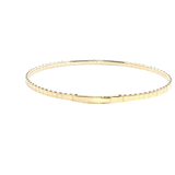 Sophisticated & Timeless Diamond Bracelets 14K Gold Yellow & Titanium Round DiamondFlexible Bangle Bracelet - 0.17 CTW, Size 6.75 Inch