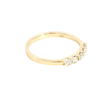 Elegant Diamond Bands 14K Yellow Gold 0.41 Carats Diamond Anniversary Band