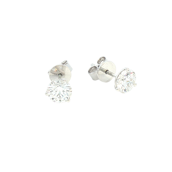 Classic & Contemporary 14K White Gold Lab-Grown 2.53 Carats Diamond Stud Earrings