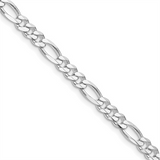 Classic Sterling Silver Jewelry White Sterling Silver 4.5mm Curb Chain, 22 Inch
