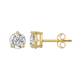 Classic & Contemporary 14K Yellow Gold Lab Grown 1.0 Carat Diamond Stud Earrings