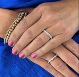 White 14 Karat Gold 0.80 Carats Diamond Anniversary Band