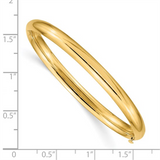 Yellow 10 Karat Polihed Baby Bangle Bracelet