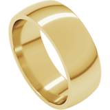 Yellow 10K Gold 7 MM Comfort Fit Band