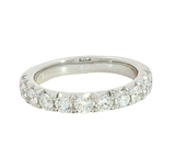 Elegant Diamond Bands 14K White Gold 1.0 Carats Lab Grown Diamond Band