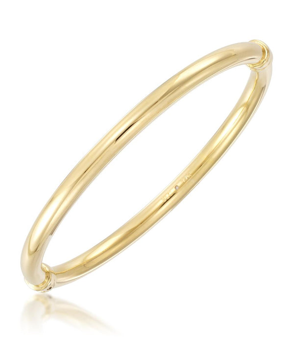 Yellow 14 Karat Gold Bangle Bracelet