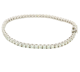 Sophisticated & Timeless Diamond Bracelets 18K White Gold 5.10 Carats Diamond Tennis Bracelet - 7 Inch