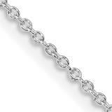 Sterling Silver 1.25 MM Cable Link Chain