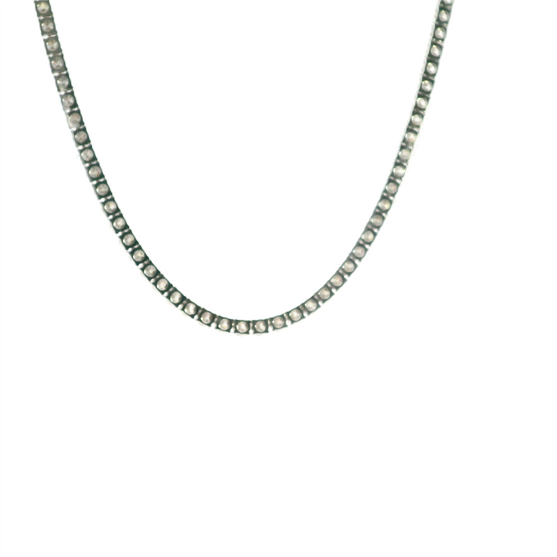 Elegant Diamond Necklaces 18K White Gold 11.80 Carats Diamond Tennis Necklace - 17 Inch