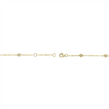 Sophisticated & Timeless Diamond Bracelets 14K Yellow Gold Diamonds By The Yard Sparkle Chain Bracelet - 0.10 CTW - 7 Inch