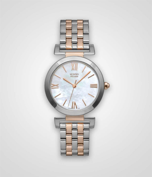 Murphy Pitard Signature Rosé Gold Plated & Stainless Steel Watch - Case Size 30.2 MM