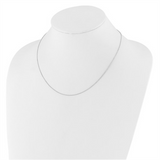 Elegant & Durable Designs 10K Gold 1.1mm White Round Cable Link Chain, 18 Inch