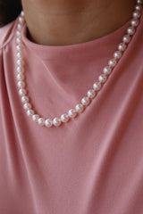 Elegant Pearl Necklaces & Pendants 14K Yellow Gold 6.0 - 6.5MM Saltwater Akoya Cultured Pearl Necklce - 20 Inch