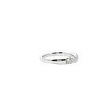 14K White Gold Diamond Anniversary Ring, 0.78ctw, 7 Round Diamonds