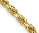Yellow 14 Karat Gold Rope Chain